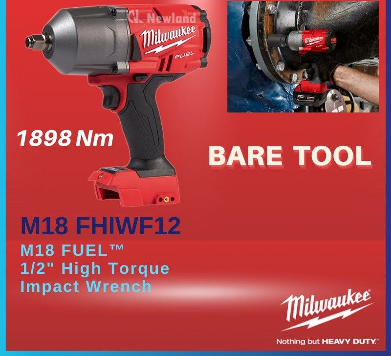 Milwaukee M18 FUEL鈩�1/2 High Torque Impact Wrench FHIWF12-502C
