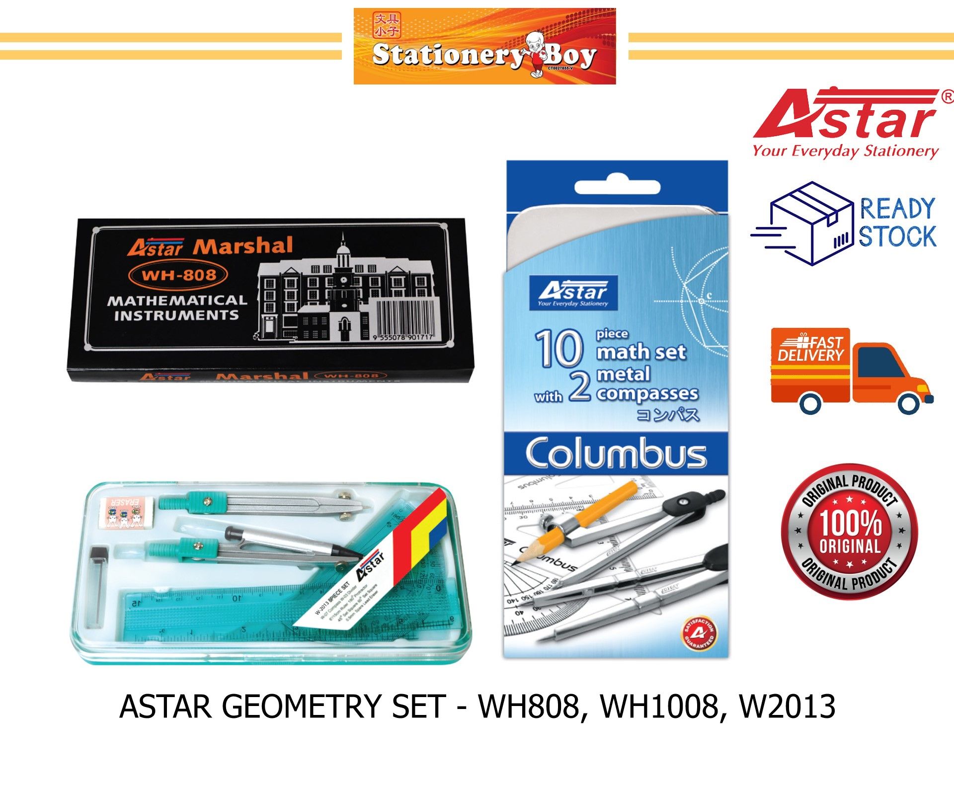 ASTAR Geometry Set / Set Geometri - WH808, WH1008, W2013