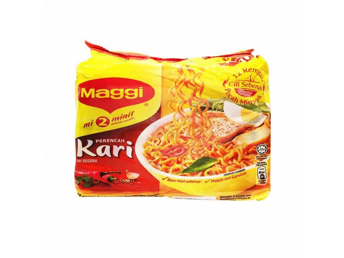 Maggi Instant Noodle Curry 5 x 79g /Maggi /Instant Noddle /Curry Instant Noddle /Maggi Instant Noddle Curry