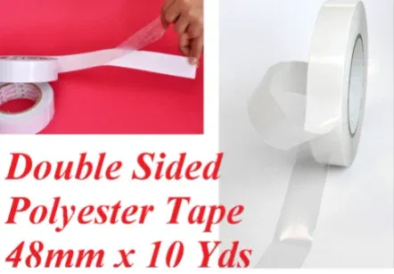 LUXOR High Performance 48mm Double Sided Polyester Tape 48MM X 9 METER*suitable for indsutrial usage