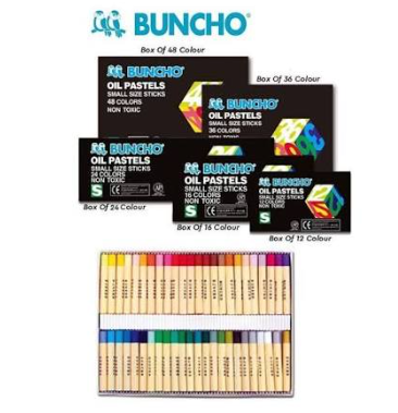 Buncho Oil Pastels / Crayon color / 12 / 16 / 24 / 36 / 48 Color 12 Oil Pastel OP-B-12-KK