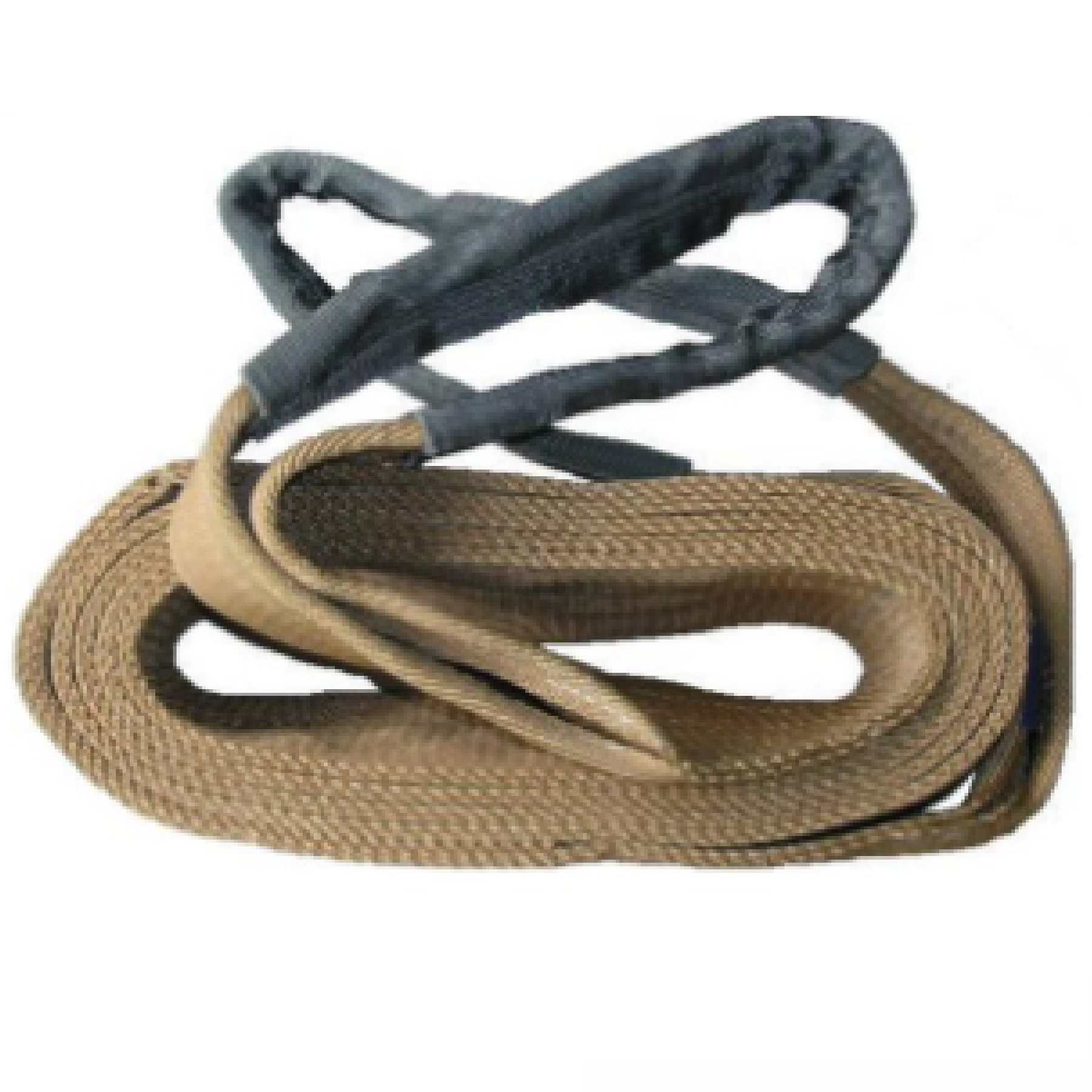 Warrior Double Ply Polyester Flat Webbing Sling 6TON x 4M (L) with Reinforced Lifting Eyes (Brown Marking)