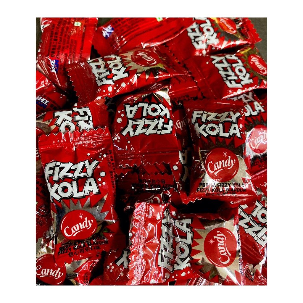 *1 KG (400PCS) FIZZY KOLA CANDY