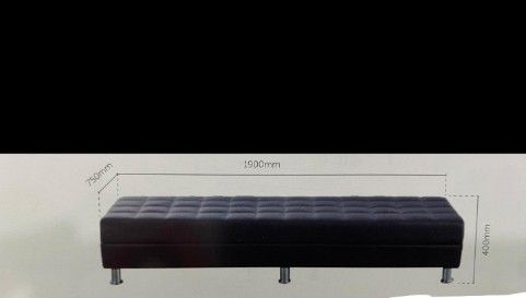 Triple seater E603, W750*L1900*H400 (mm)