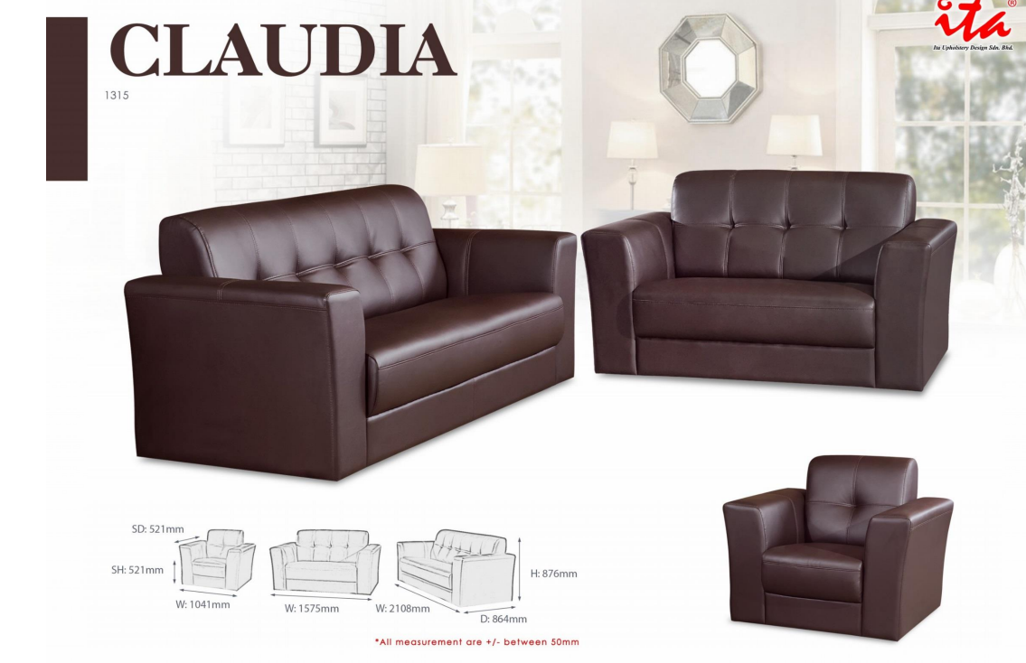 ITA OFFICE SOFA SET - CLAUDIA 1315
