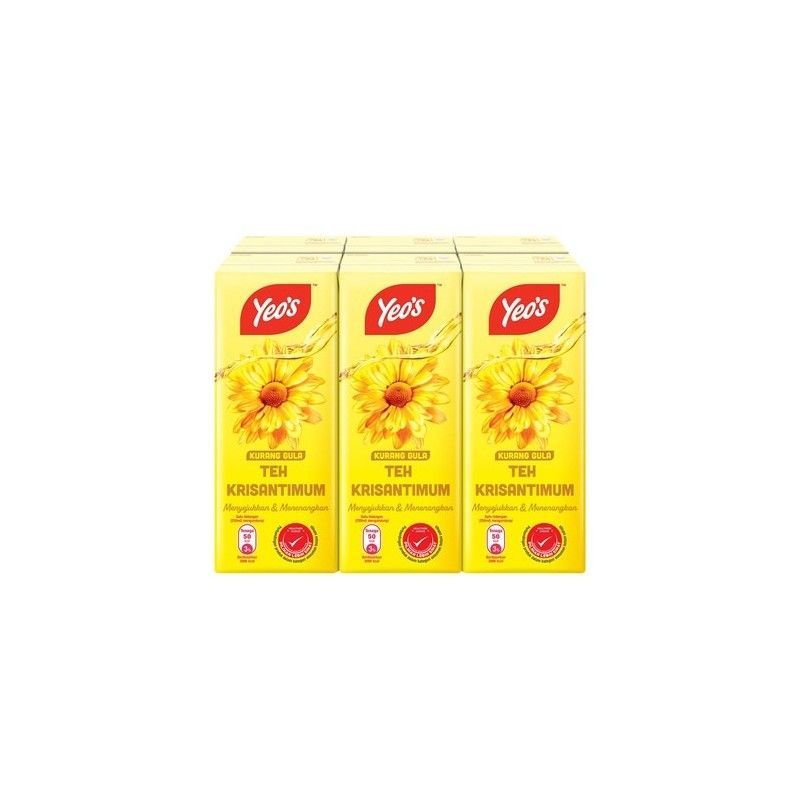 Yeo's Lychee, Teh Bunga 250ml*6