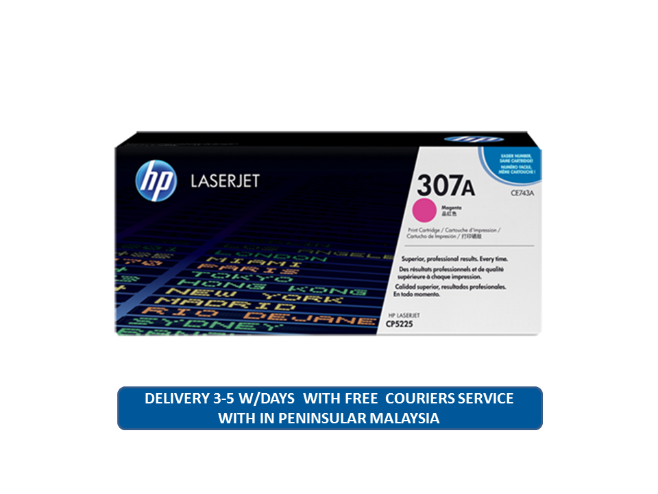 HP 307A Magenta Original LaserJet Toner Cartridge (CE743A)