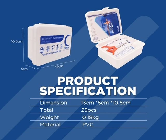 Compact Mini First Aid Kit (PP Box 23 pcs)