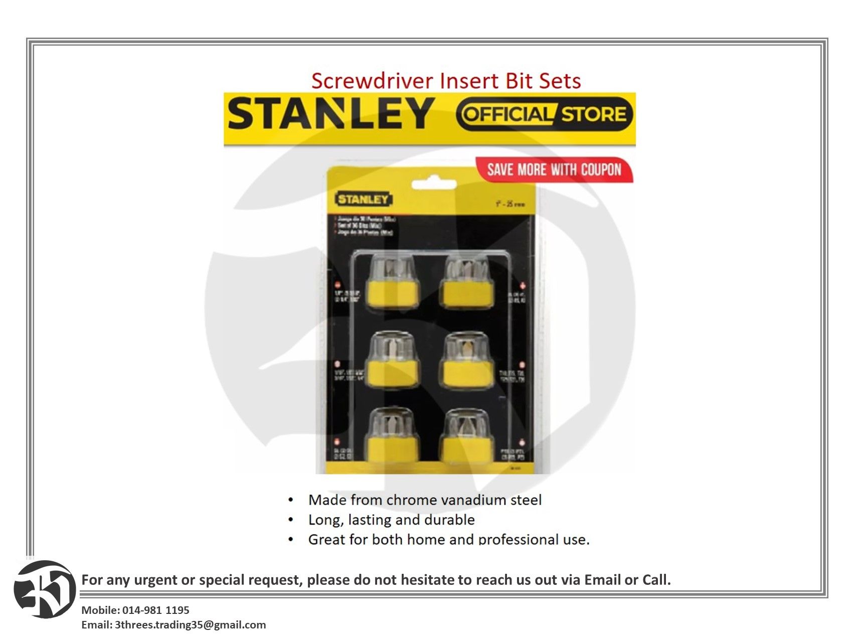 Screwdriver Insert Bit Sets