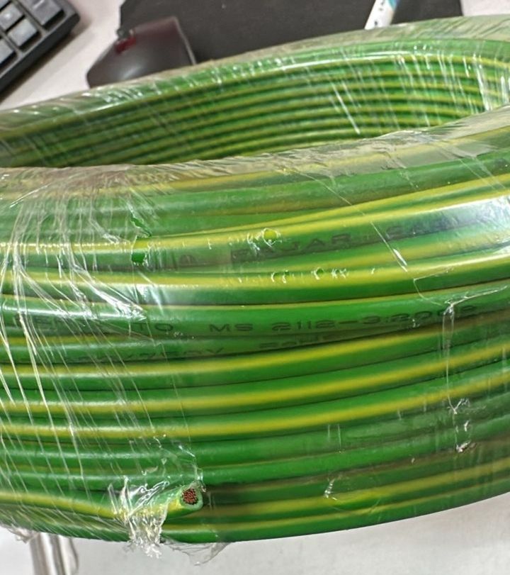 FAJAR PVC INSULATED CABLE 6mm 84/030 FLEXIBLE CABLE (G/Y)-100 MTR FAJAR PVC INSULATED CABLE 6mm 84/030 FLEXIBLE CABLE (G/Y)- 100 MTR