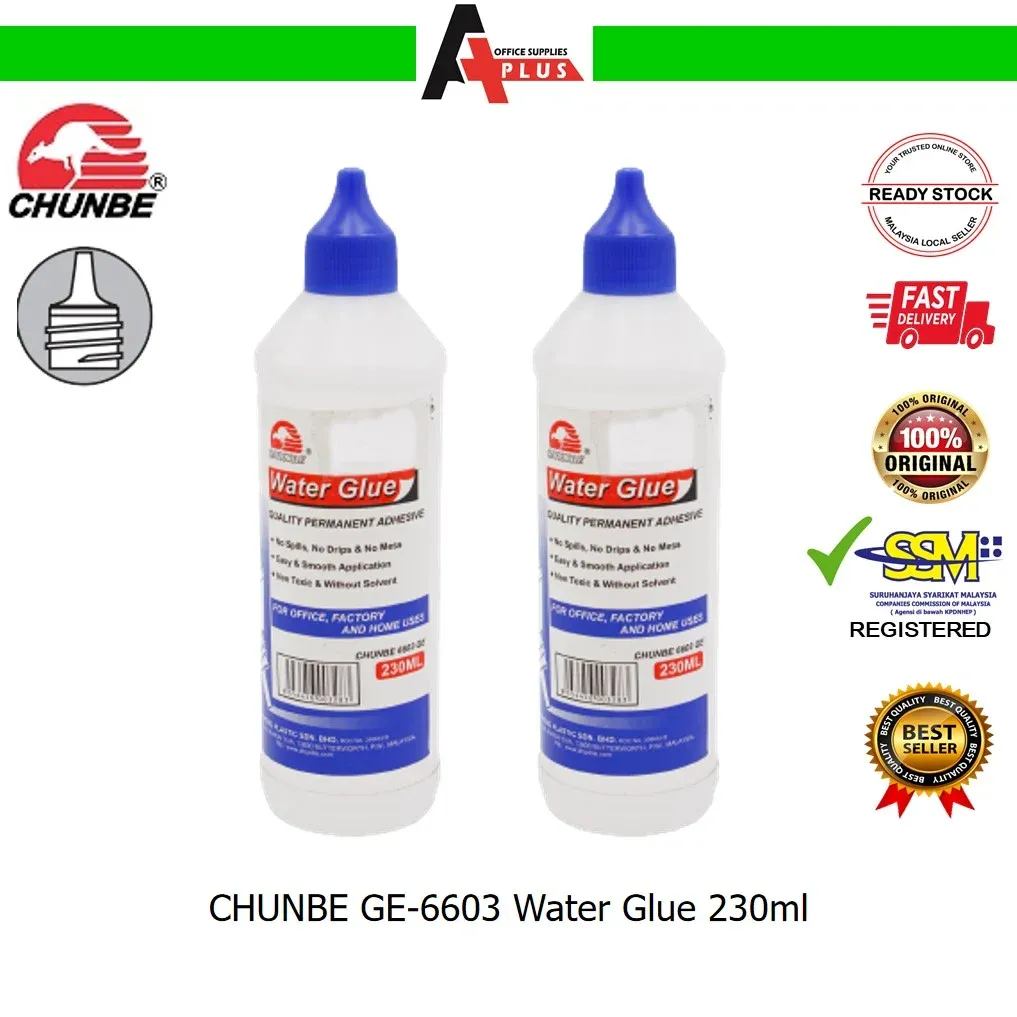 CHUNBE Water Glue GE6603 230ml / Gam Cecair
