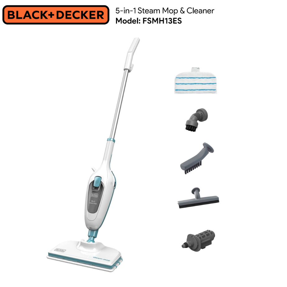 STEAM-MOP BLACK & DECKER 5 IN 1 STEAM-MOP CLEANER 1300W FSMH13ES