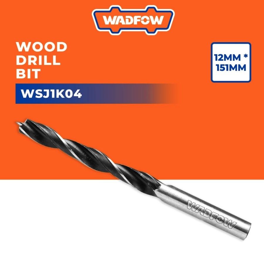 WADFOW WOOD DRILL BIT HEAD WORKING LENGTH (12MM/151MM/101MM) WSJ1K04