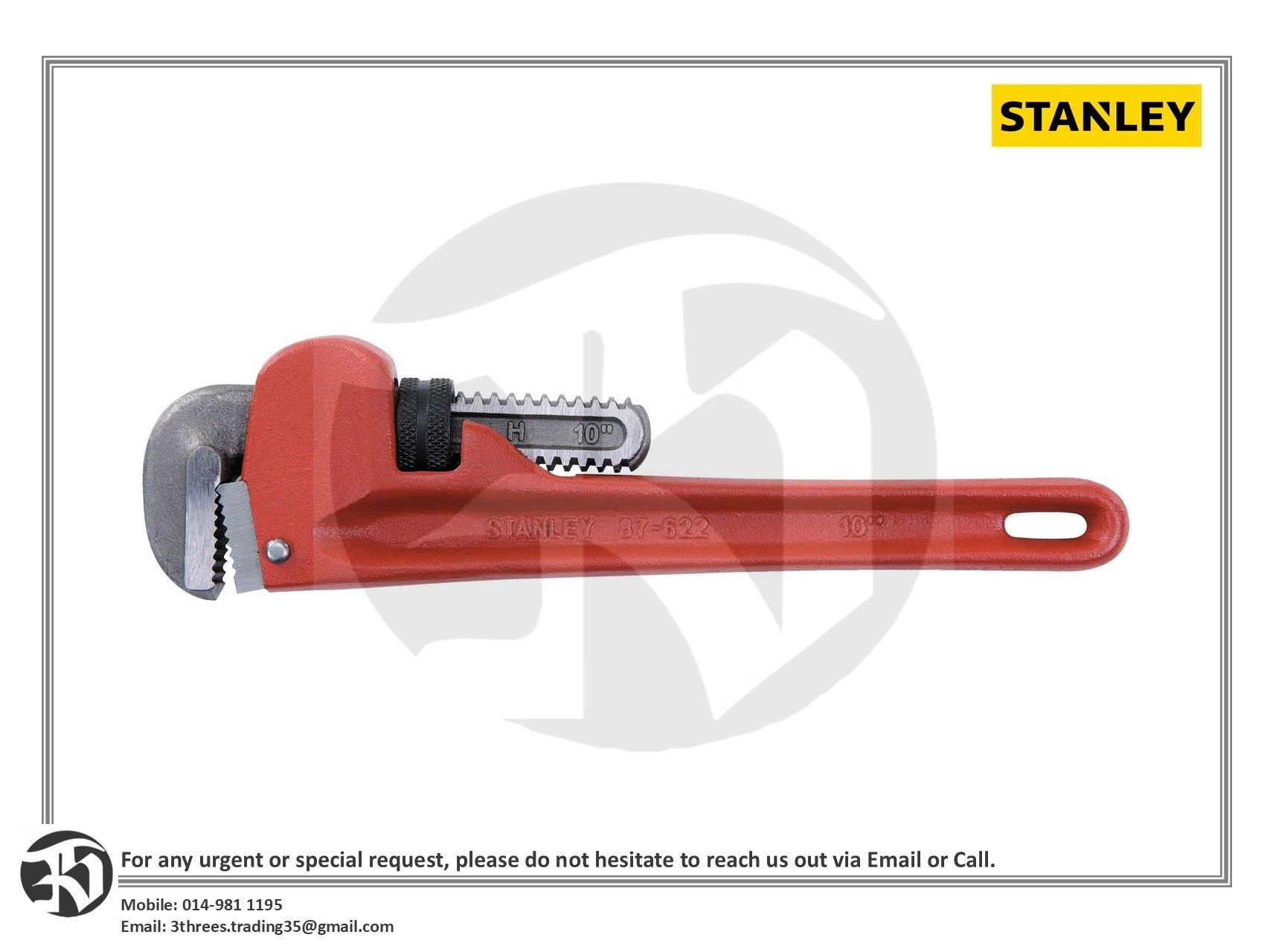 Stanley Pipe Wrench 6" - 36"