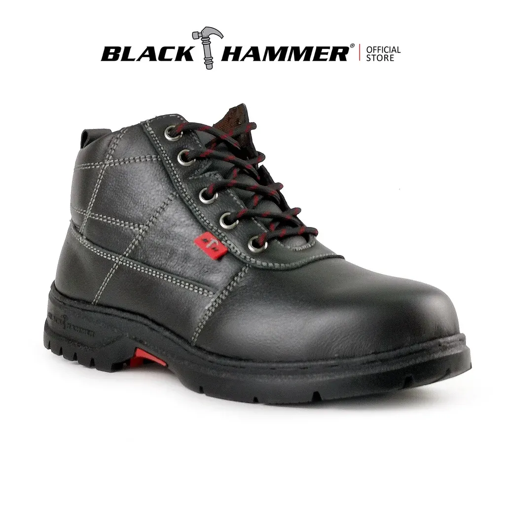 Black Hammer Mid-cut Lace Up - Black