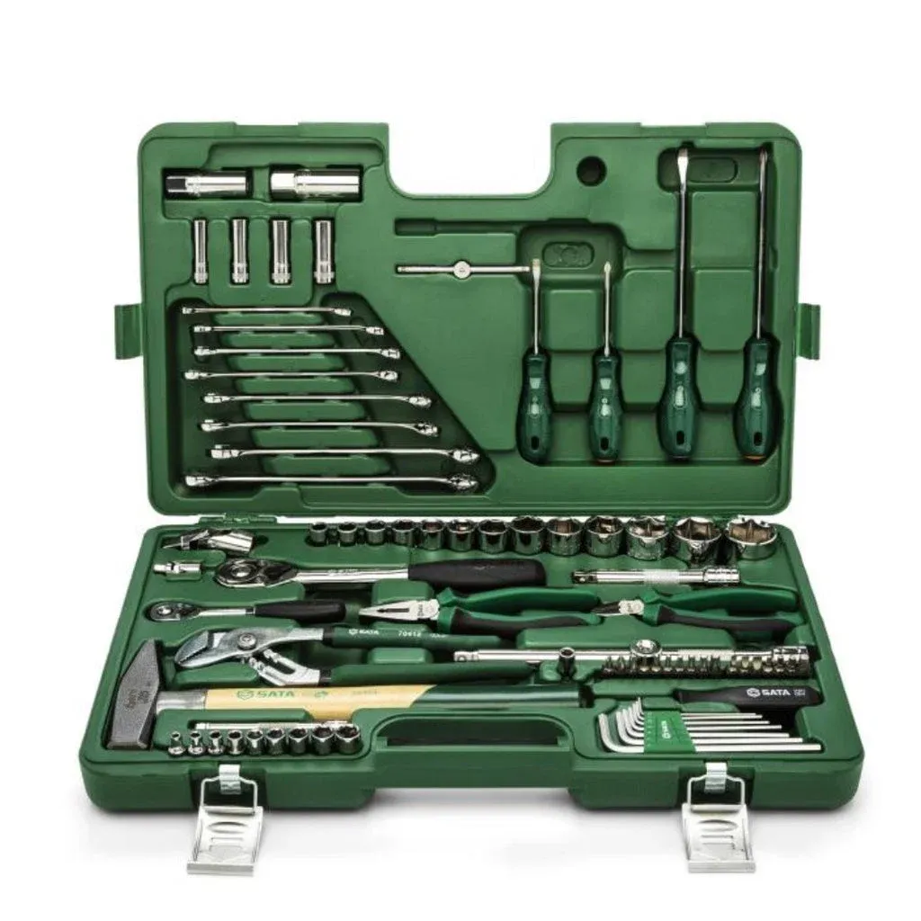 Sata 80PC 1/4” & 1/2” DR SOCKET WRENCH SET