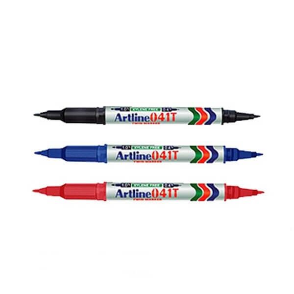 ARTLINE 041T TWIN PERMANENT MARKER - BLACK