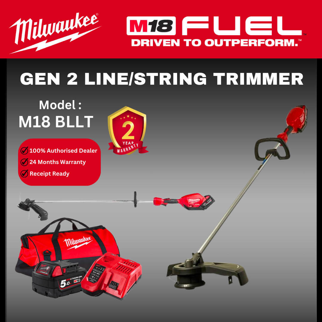 Milwaukee M18 Cordless Grass Trimmer / BLLT / Mesin Rumput / Grass Cutter / Line Trimmer / Milwaukee Mesin Rumput