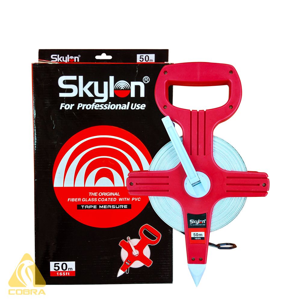 SKYLON A-Type Nylon Measuring Tape Fiber Glass Coated with PVC Measuring Tape (50Meter)