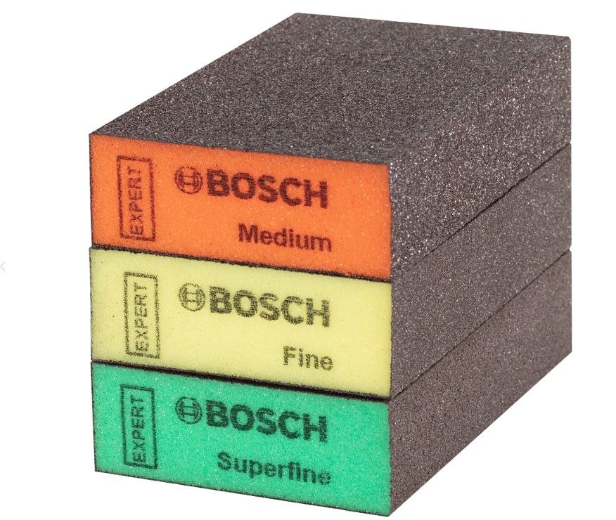BOSCH EXPERT S471 STANDARD SANDING BLOCK, 26 X 69 X 97 MM, MEDIUM (2608901169)