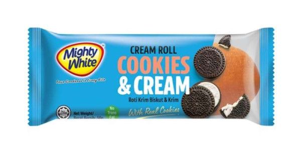 Mighty White Bread  Cookies Cream Roll 50g