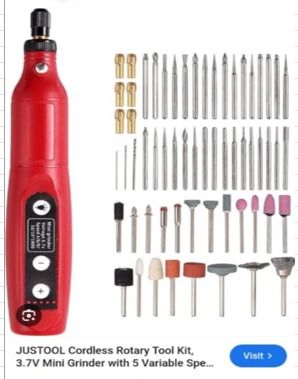 JUSTOOL Cordless Rotary Tool Kit