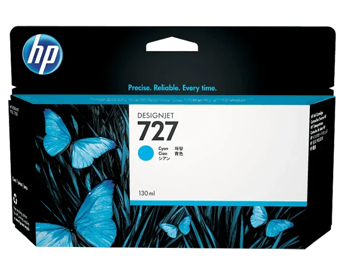 Genuine Malaysia HP Warranty - HP 727 Cyan 130ml Ink Cartridge