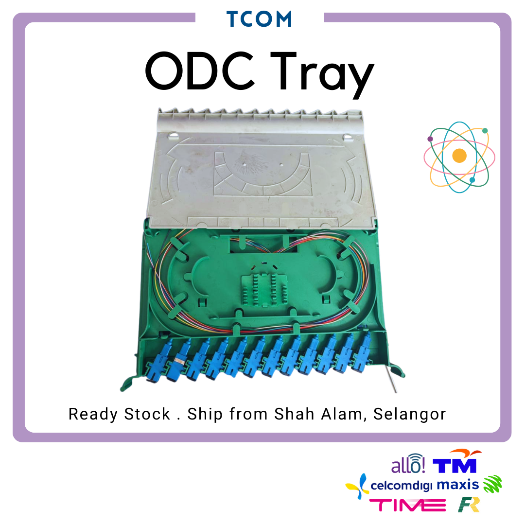 12 Core SC/UPC Complete ODC Tray Cassete with Pigtail Cassette Size : 19cm x 3cm x 32cm