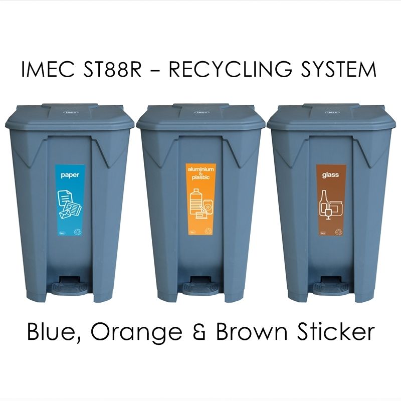 IMEC Recycle Bin (Step Bin / Flap Bin) 88 Liter