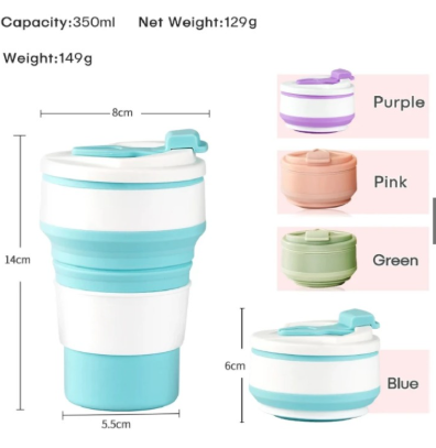 Foldable Cup 380ml With Full Colour