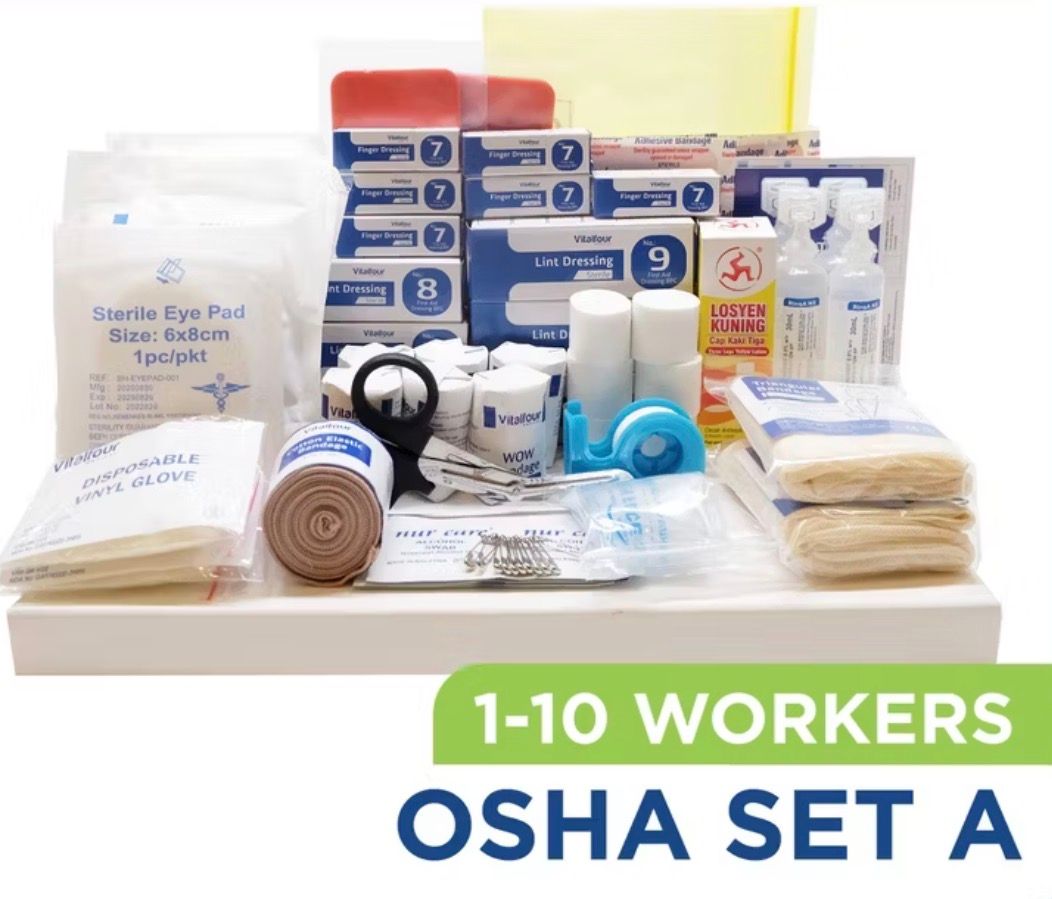 First Aid Kit (REFILL SET) OSHA A 78pcs (1-10 Workers)