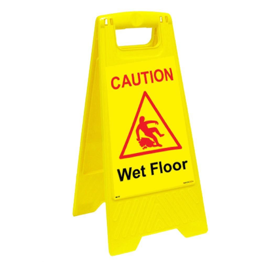 CAUTION WET FLOOR SAFETY FLOOR SIGN