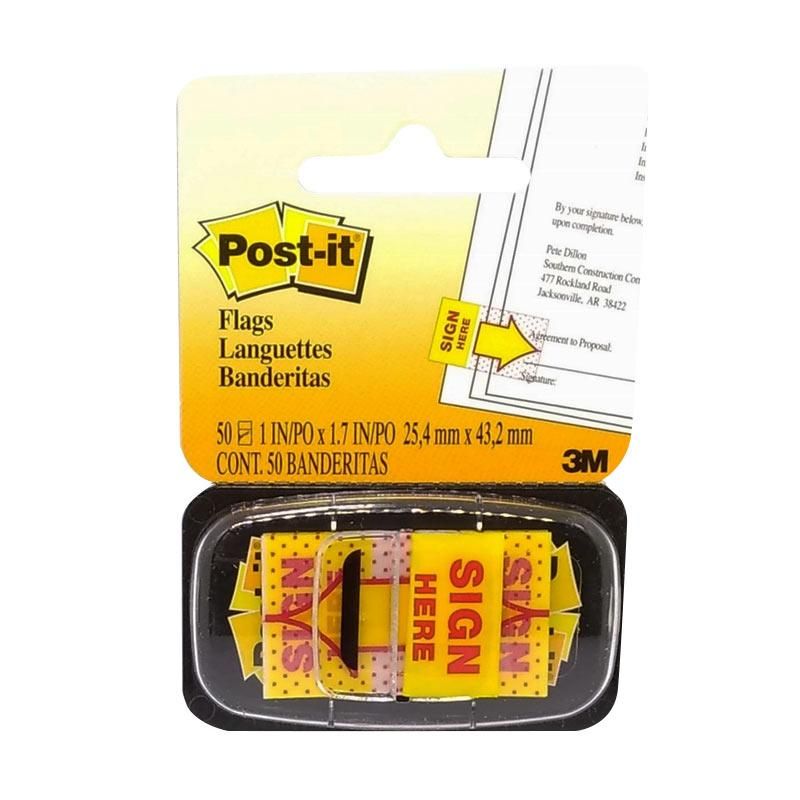 Post-It Noted SIGN HERE 3M