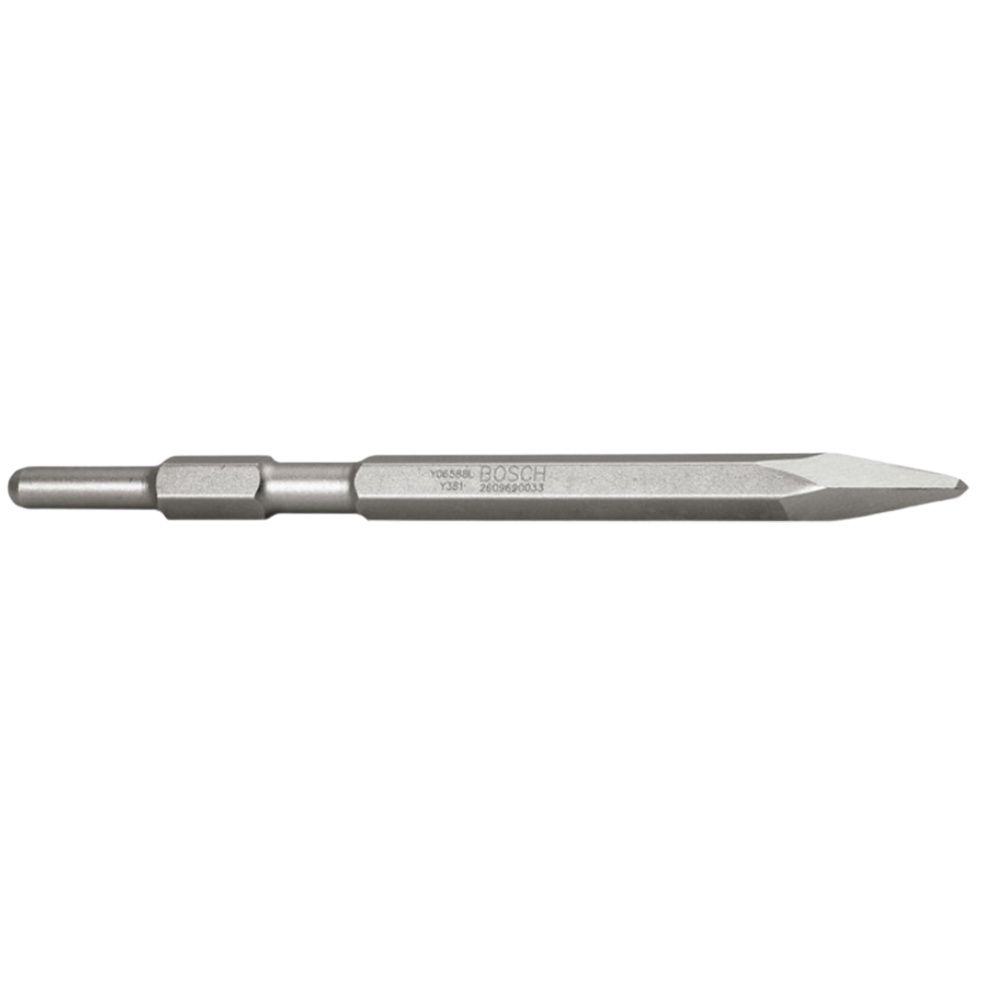 BOSCH SDS PLUS HEXAGONAL POINTED CHISEL -1PCS - 280MM X 100MM ( 2608684774 )