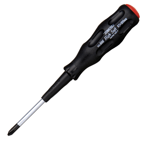 SUNFLAG Soft Plastic Handle Screwdriver (+) 666