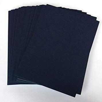 A4 6 SHEET CARD DARK BLUE (100)