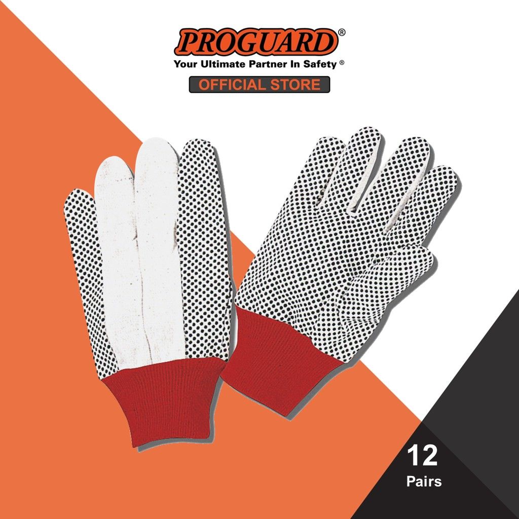 PRO-GUARD COTTON GLOVE - Polka Dot Gloves - PDG-1033 [12pairs]