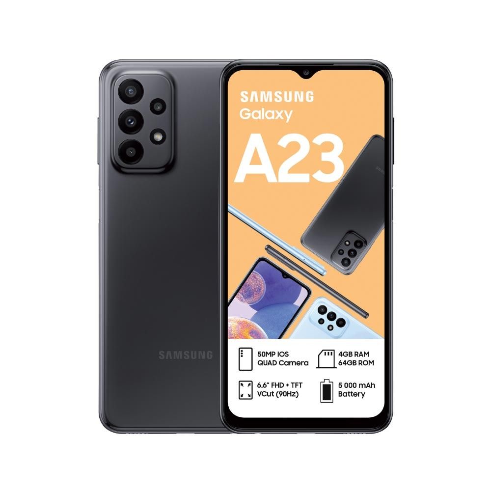 Genuine Malaysia Samsung Warranty - Samsung Galaxy A23 4G (6GB+128GB) Smartphone 1 Year Warranty (Black)