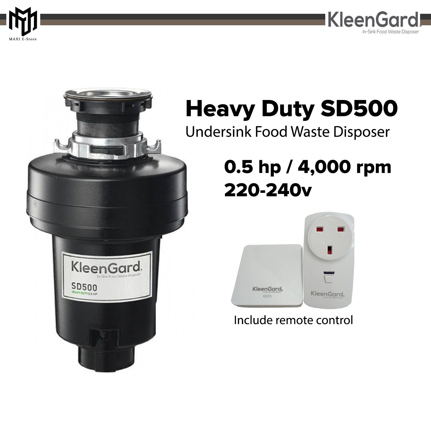 *KleenGard SD 500 Food Waste Disposer