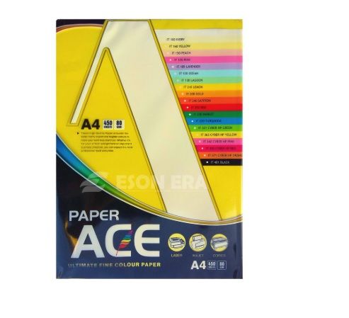 A4 80G COLOUR 450'S LEMON