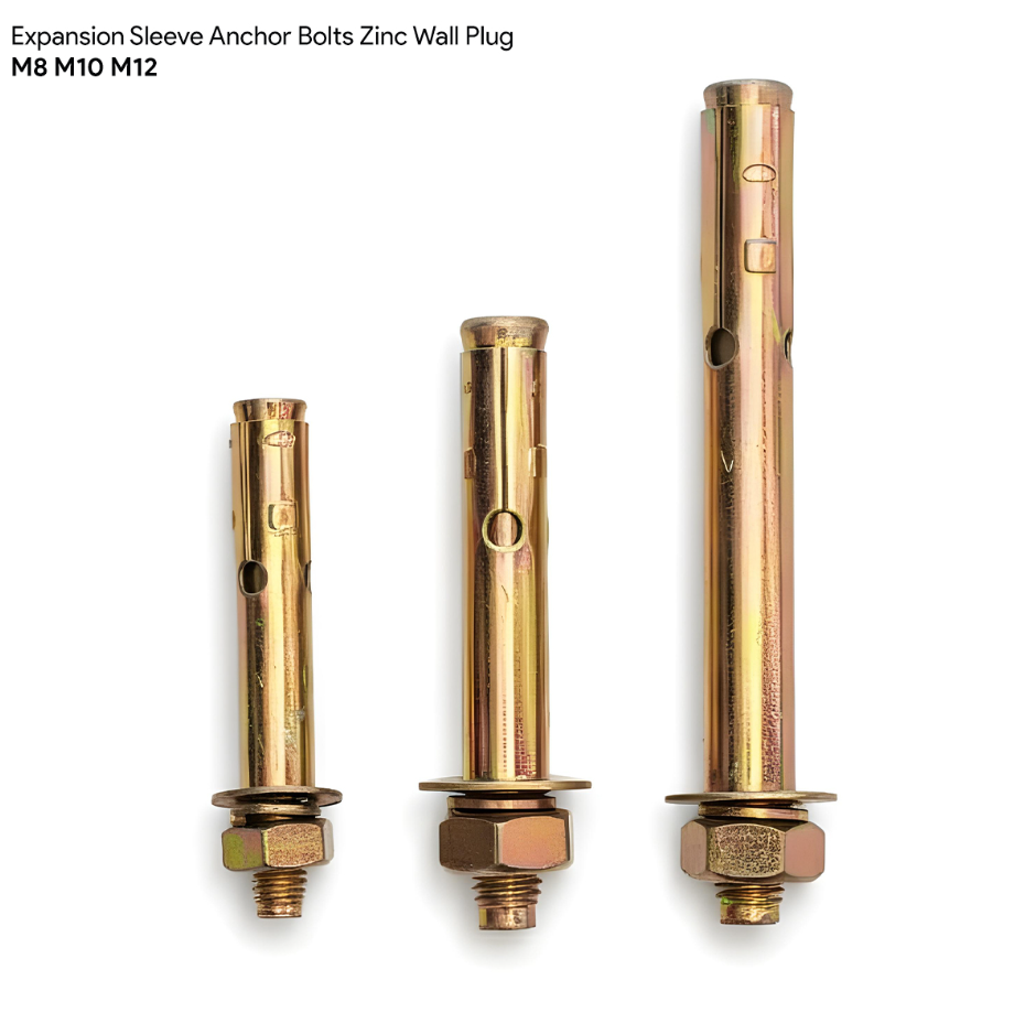 EXPANSION SLEEVE ANCHOR BOLTS ZINC WALL PLUG M8 M10 M12 (RANDOM)
