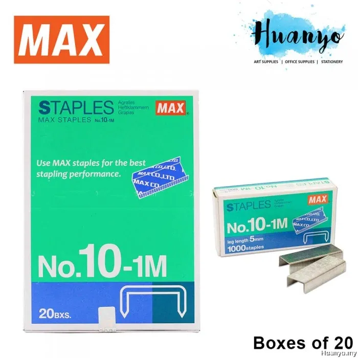 MAX STAPLES NO.10 (20BX/BOX)