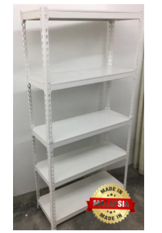 *BOLTLESS RACK 2IN1 ( WHITE ) / RAK BESI / DIY RACK / METAL SHELF