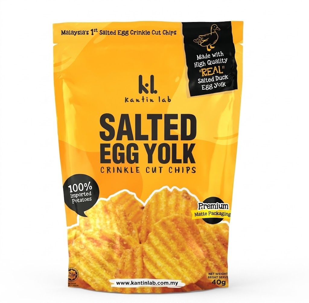 Salted Egg Yolk Crinkle Cut Chips 35g