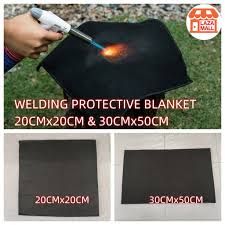 WELDING PROTECTIVE BLANKET/20CMx20CM/30CMx50CM/10MM THICK/FIREPROOF/REFRIGERATOR/SILK COTTON/SELIMUT PELINDUNG (30cmX50cm)