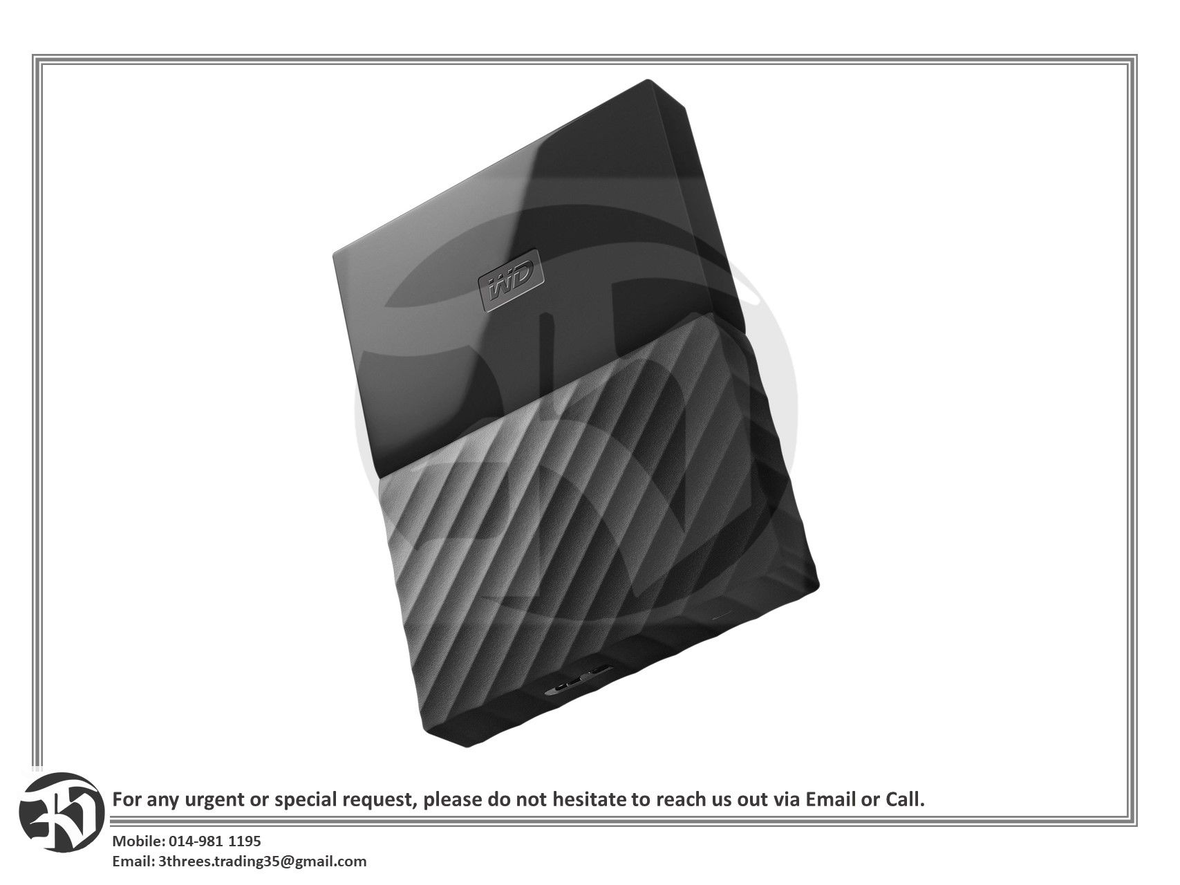 WD MYPASSPORT 2.5 External Hard Drive (1TB)