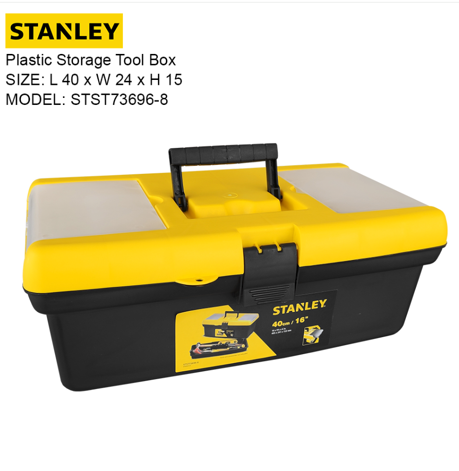 STANLEY PLASTIC STORAGE TOOL BOX 40CM (STST73696-8)