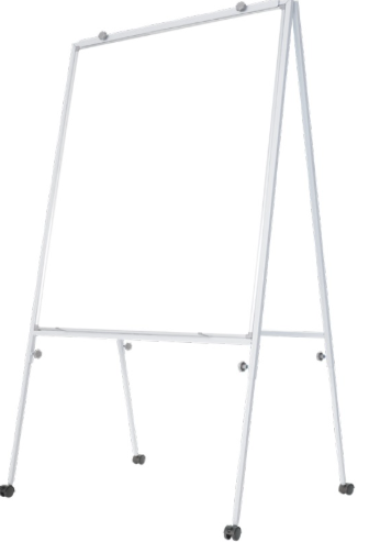*Economy flip chart size 3' (H) x 2' (W) adjustable heights c/w roller