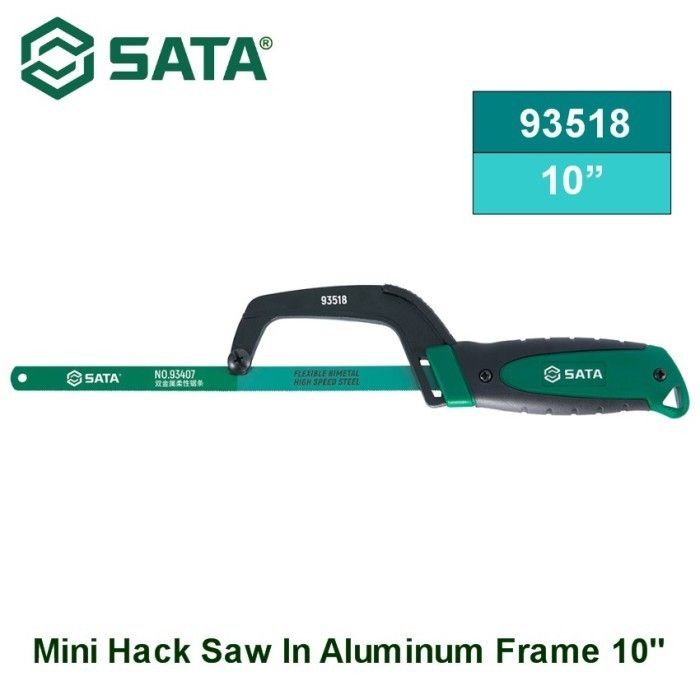 Sata Mini Hack Saw In Aluminum Frame 10”