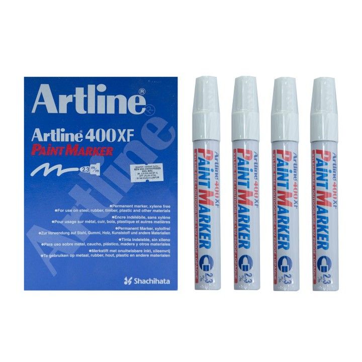 ARTLINE 400XF PAINT MARKER - WHITE